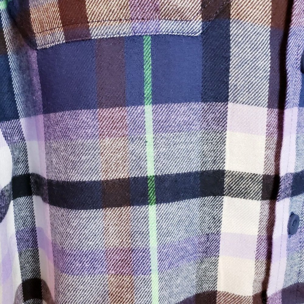 Alpine Design Button Down Flannel Shirt Medium Multicolor Plaid - Picture 9 of 15